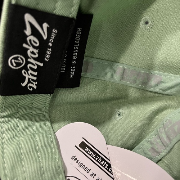 Kenosha Wisconsin Green & Purple Baseball Hat w Buckleback NWT by Zephyr ZHat - Picture 8 of 9